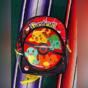 Pokemon Kids Backpack • Pikachu Squirtle Charmander Bulbasaur • 2017